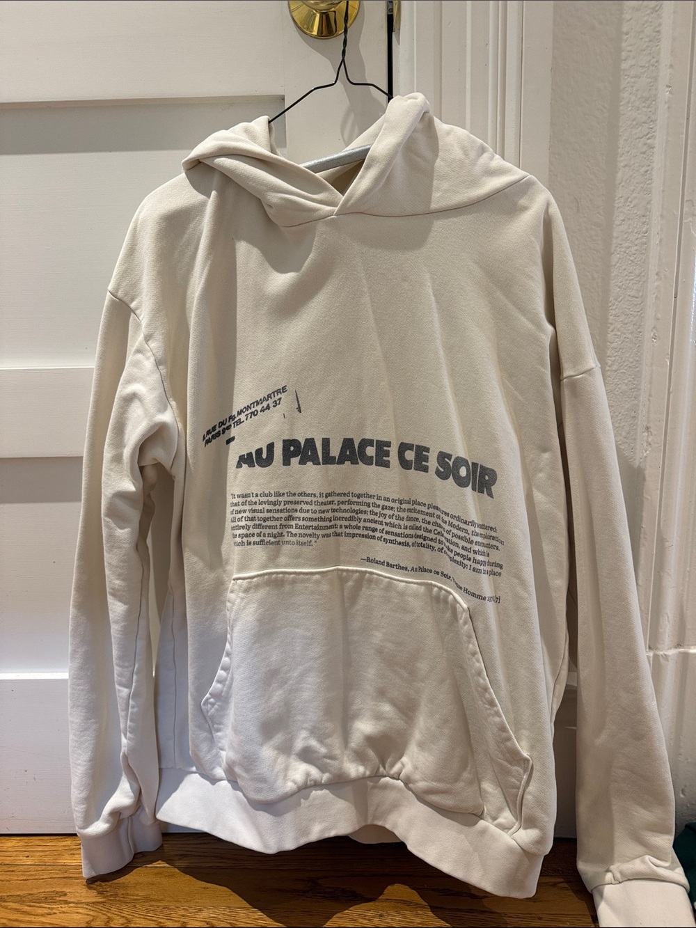 ✨ Mr. Saturday Au Palace Ce Soir Cream Graphic Hoodie ✨